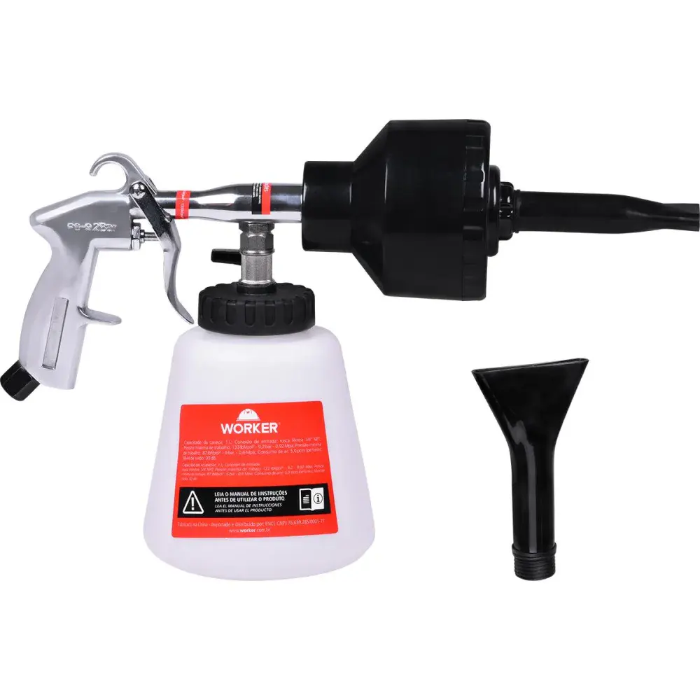 Pistola de ar jato espuma 1/4NPT 1L Worker