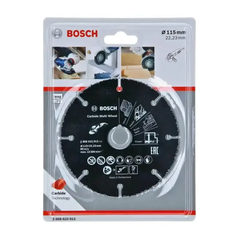 Disco de serra para madeira 115 MM para usar em esmerilhadeira multi wheel Bosch — fotografia 3