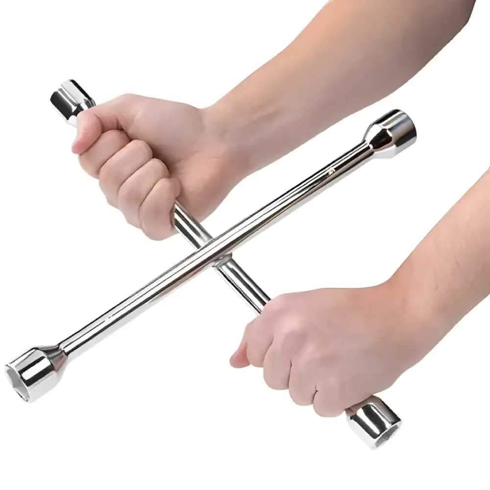Chave de roda cruz 4 bocas 17X19X21X23MM ImportWay — fotografia 5