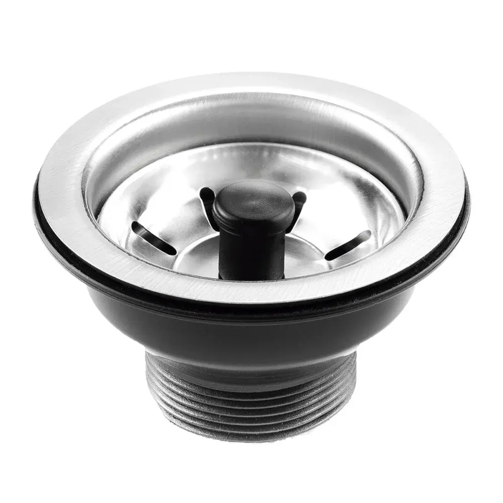 Valvula pia inox Padova pino plastico 3.1/2