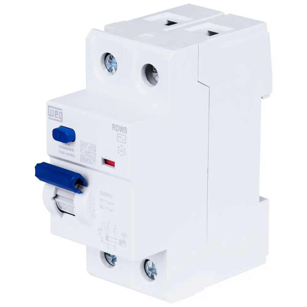 Interruptor diferencial residual 100A 2 polos 30MA rdw WEG