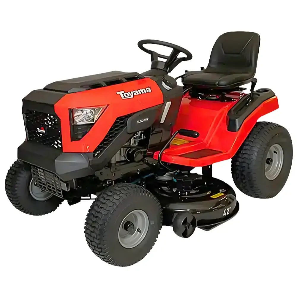 Trator cortador de grama à gasolina 19.5 HP 4T corte 1,07 metros TLT42 Toyama — fotografia de referência