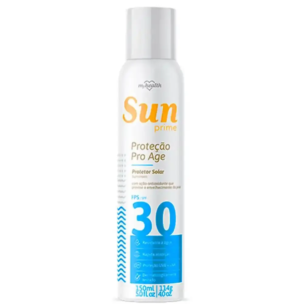 Protetor solar spray 30 fps sun prime 150ML AE2600018 kit 3 unidades MY health — fotografia 2