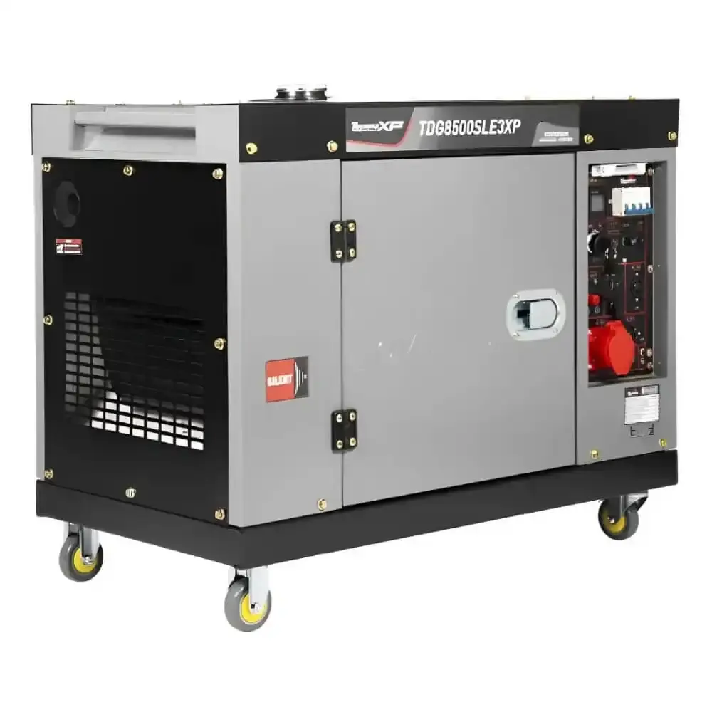 Gerador à diesel 7,5 KVA silencioso trifásico partida elétrica TDG8500SLE3XP 251-075 Toyama — fotografia 4