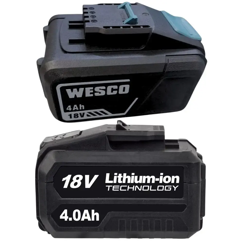 Parafusadeira de impacto 18V 1/2POL e soprador de folhas 25CC com 2 baterias Wesco — fotografia 5