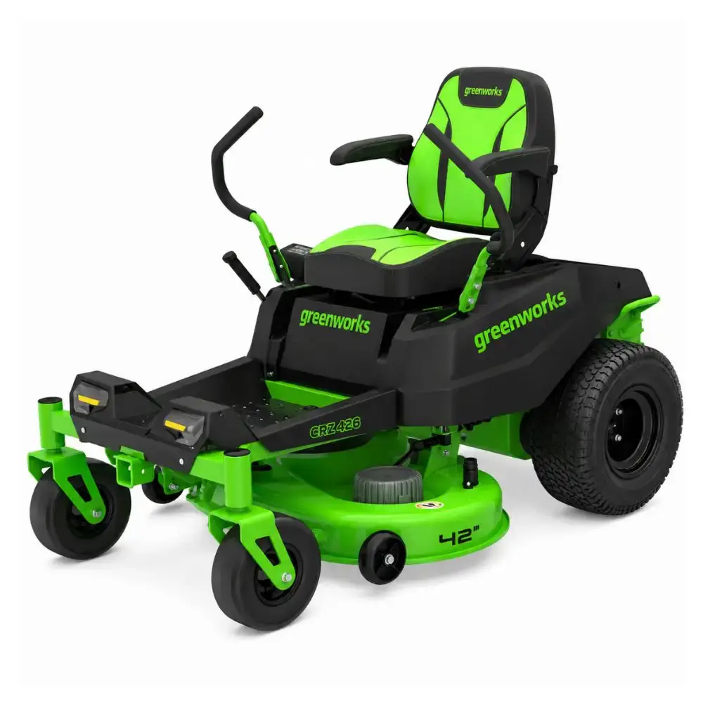 Trator dirigível cortador de grama com 6 baterias 60V CRZ426 Greenworks