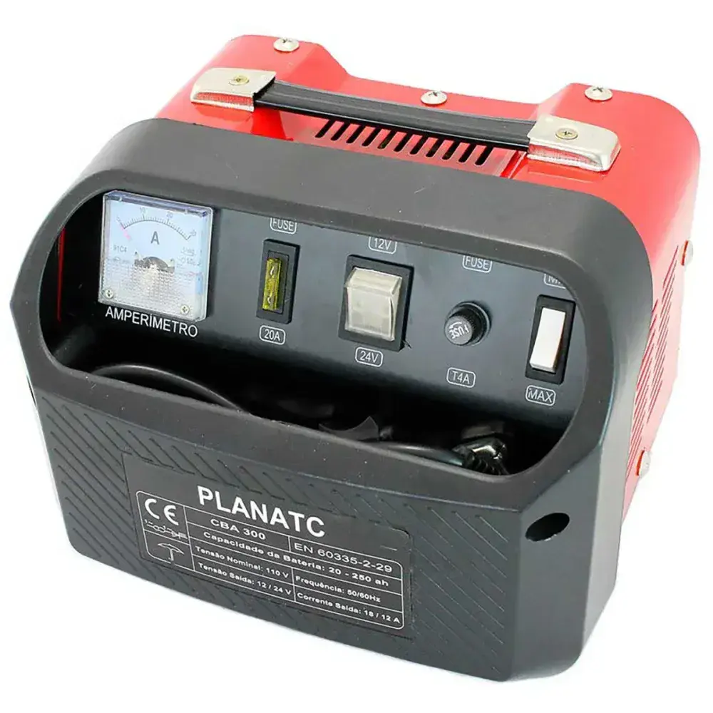 Carregador de bateria 18A 300W 12/24V 127V Planatc — fotografia 8