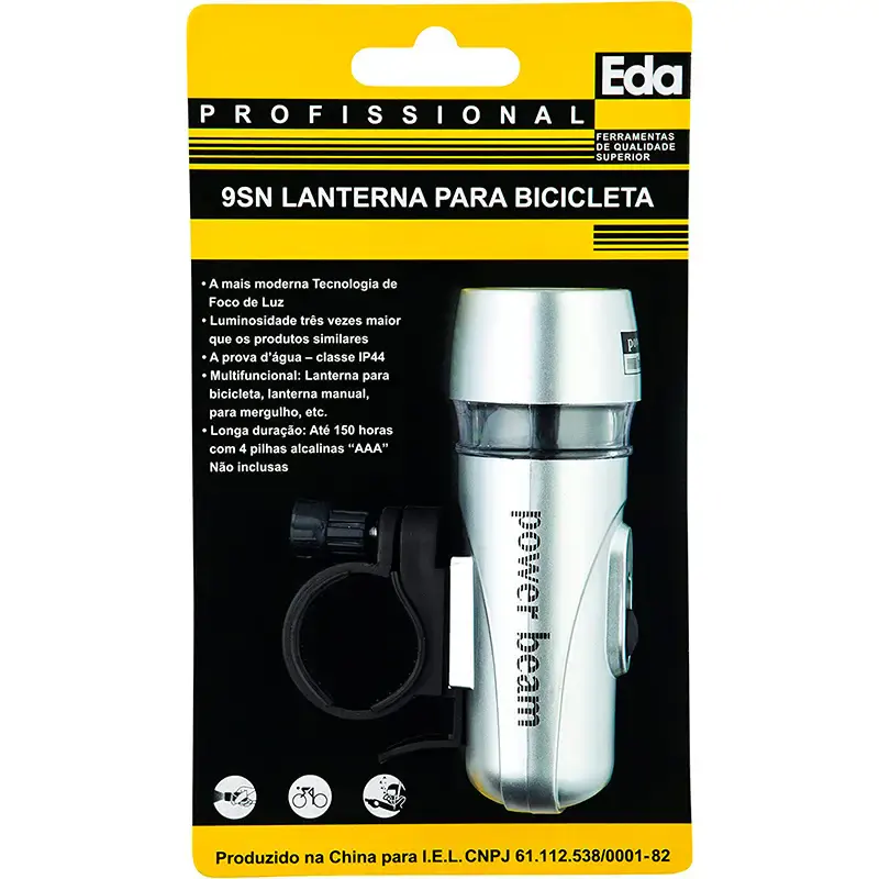 Lanterna frontal led para bicicleta 9SN Eda — fotografia 2