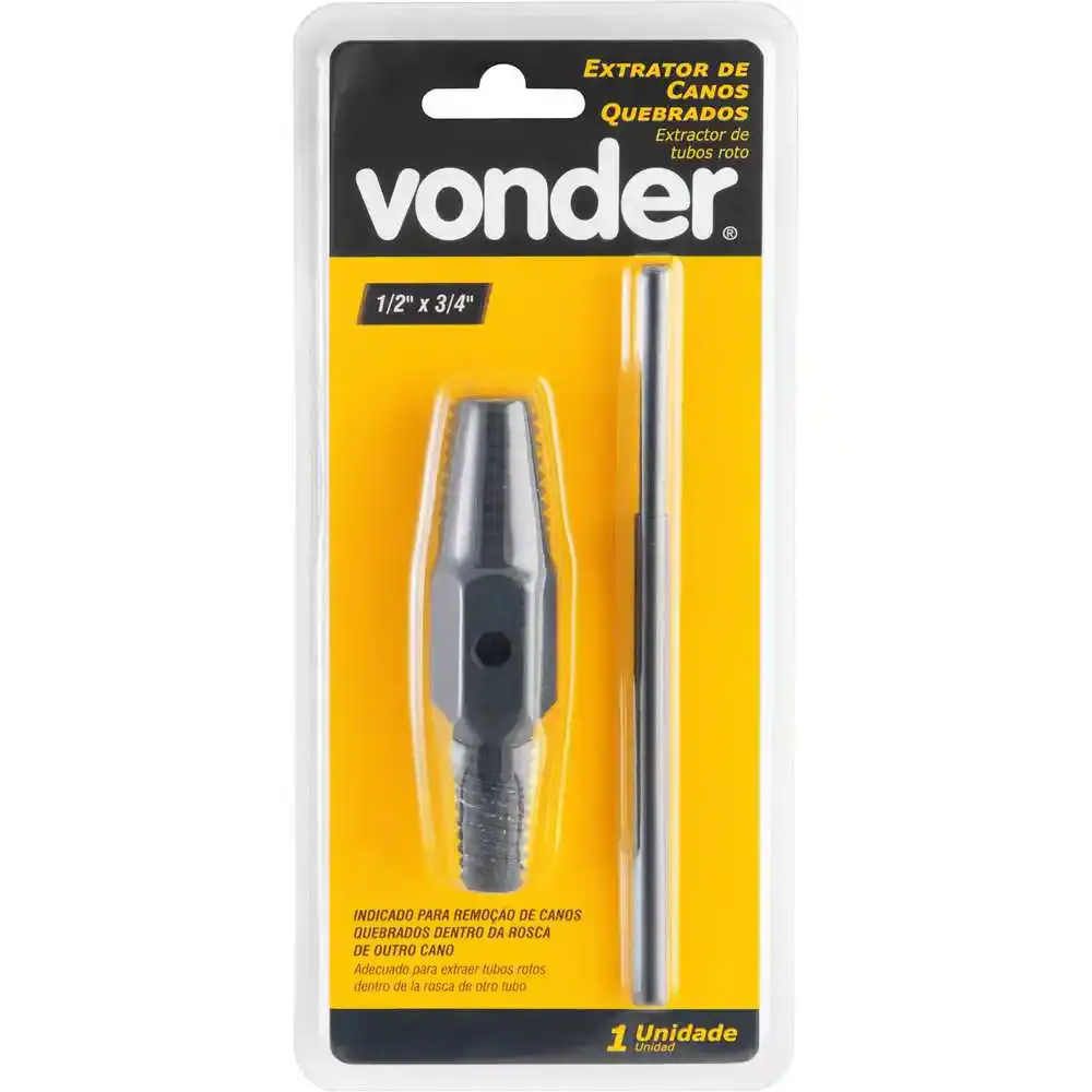 Extrator de tubo/cano quebrado 1/2POL e 3/4POL Vonder — fotografia 8