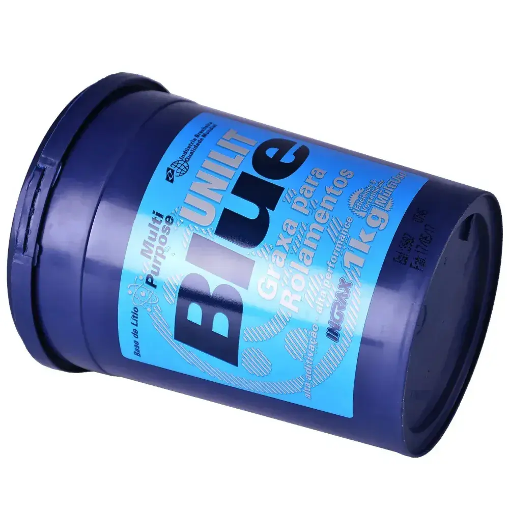 Graxa azul para rolamentos e mancais unilit BLUE-2 1KG Ingrax — fotografia 9