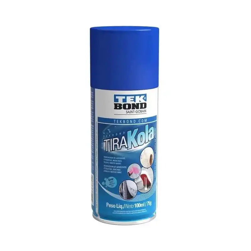 Tira kola spray 100 ML remove mancha. grude. cola. chiclete e piche 20401000100 Tekbond