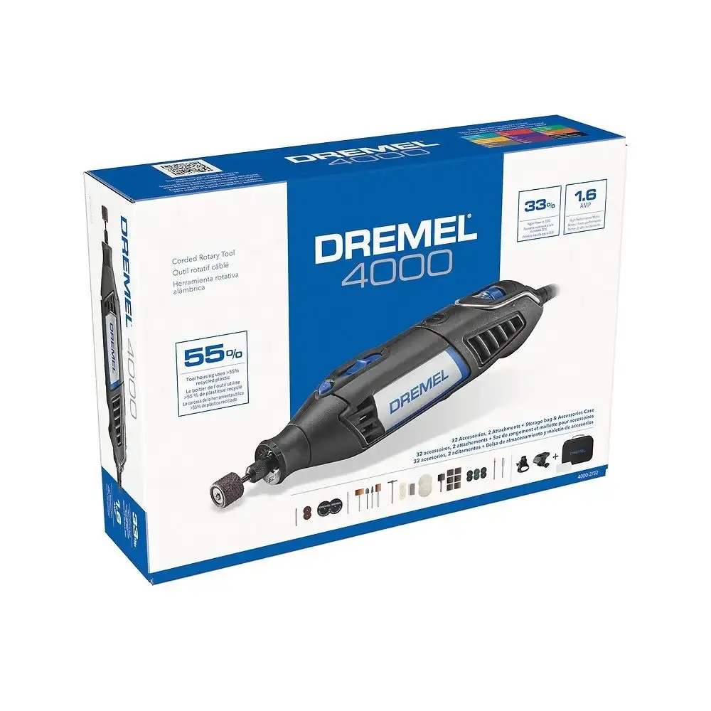 Micro retífica 4000 1 acoplamento com 25 acessórios 220V Dremel — fotografia 4