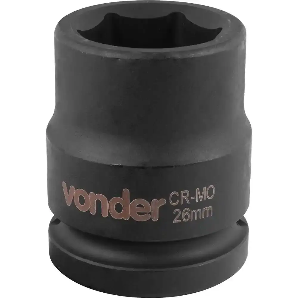 Soquete Sextavado Encaixe 3/4 polegada 26Mm Cromado VONDER — fotografia 3