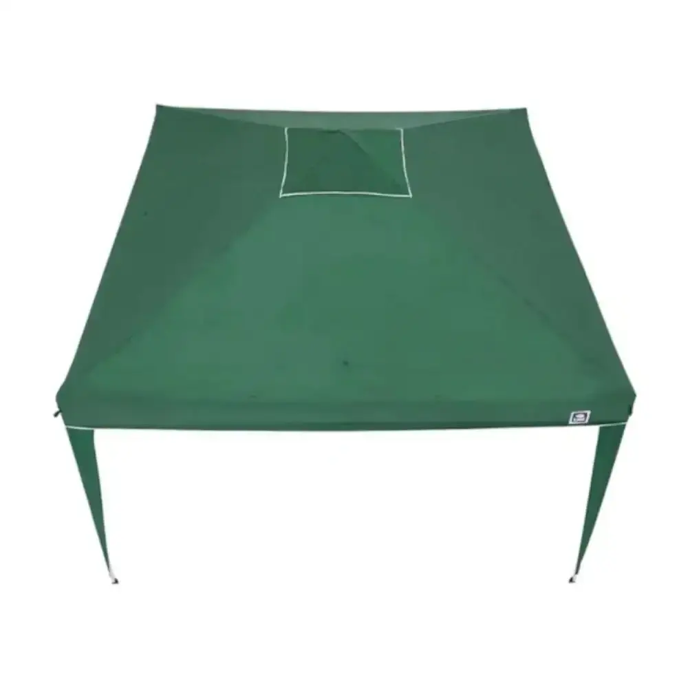 Tenda gazebo verde em poliéster 3X3 metros articulada com pés em alumínio 331200 BEL — fotografia 2