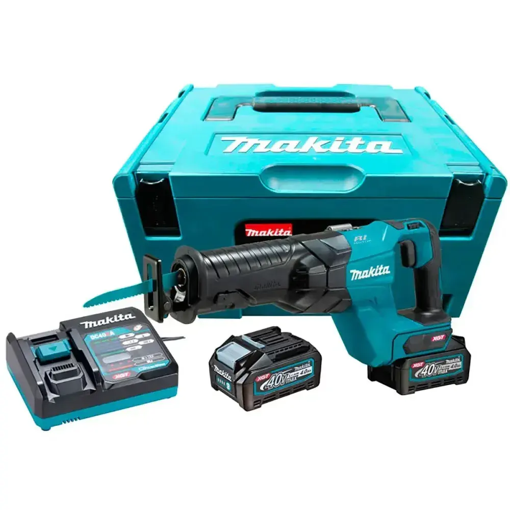 Serra sabre xgt bateria carregador 220V Makita — fotografia 5