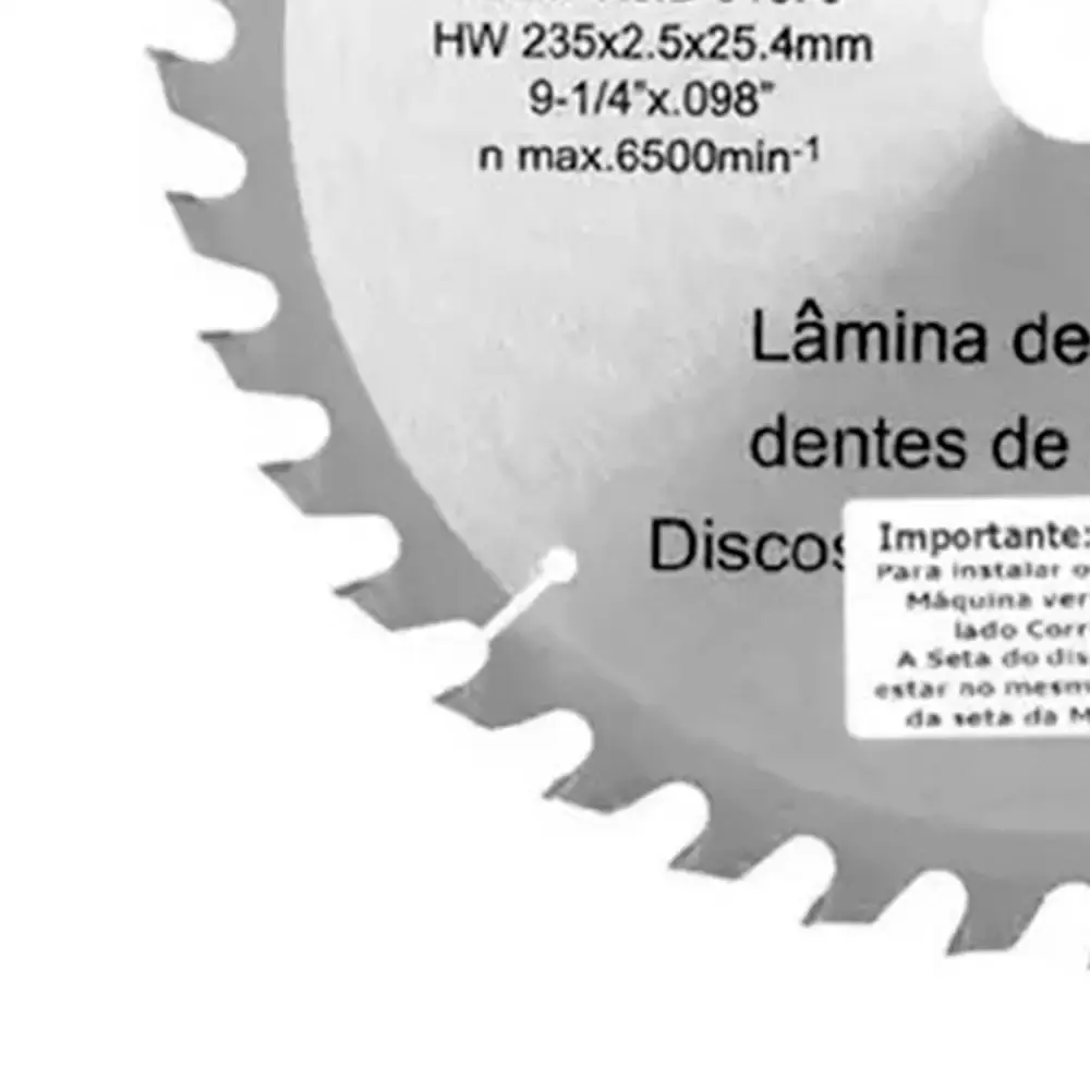 Disco de serra 235 x 25,4MM com 40 dentes Makita — fotografia 4
