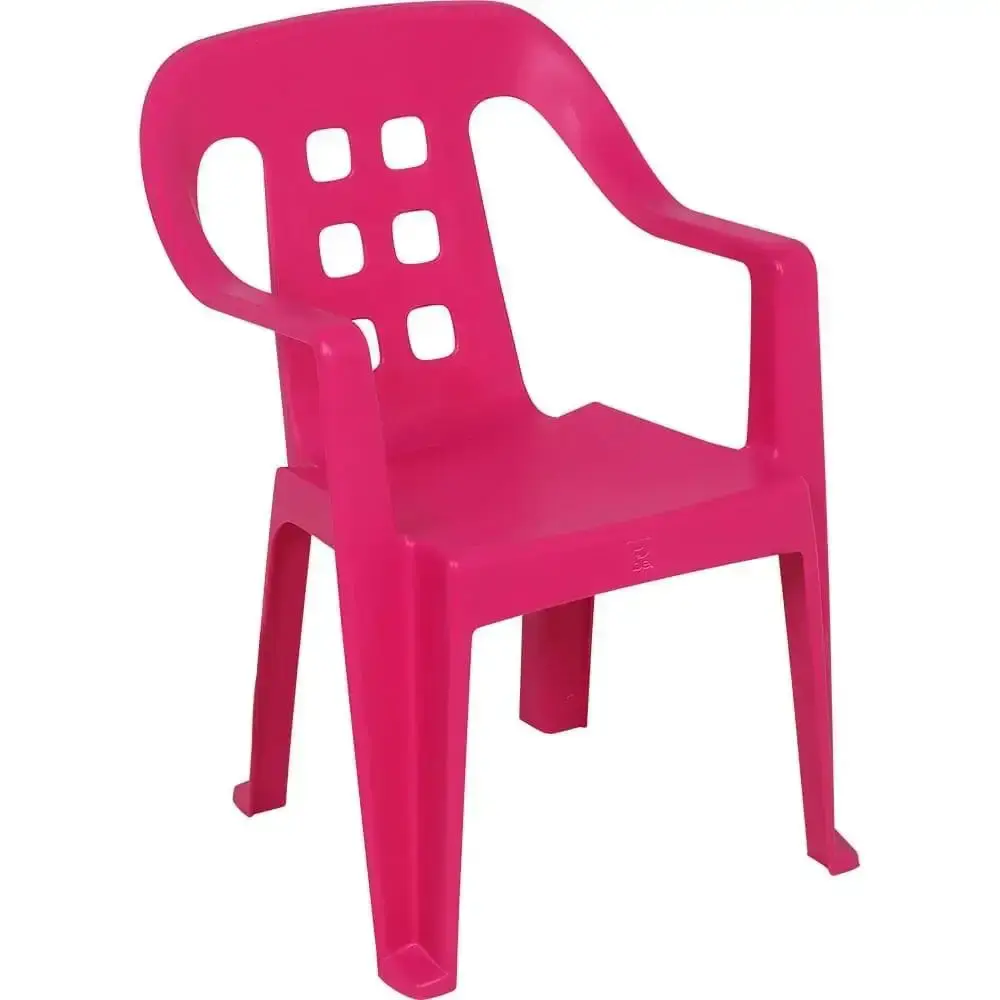 Mesa Play Infantil 61 x 46cm Rosa com 2 Cadeiras de Plástico Infantil Rosa BEL Belfix — fotografia 2