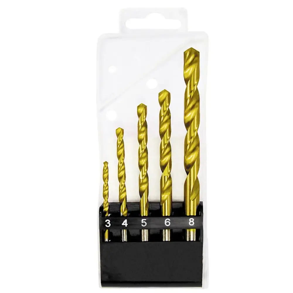 Kit de brocas aço rápido de 3 à 8 MM com 5 peças MTX — fotografia de referência