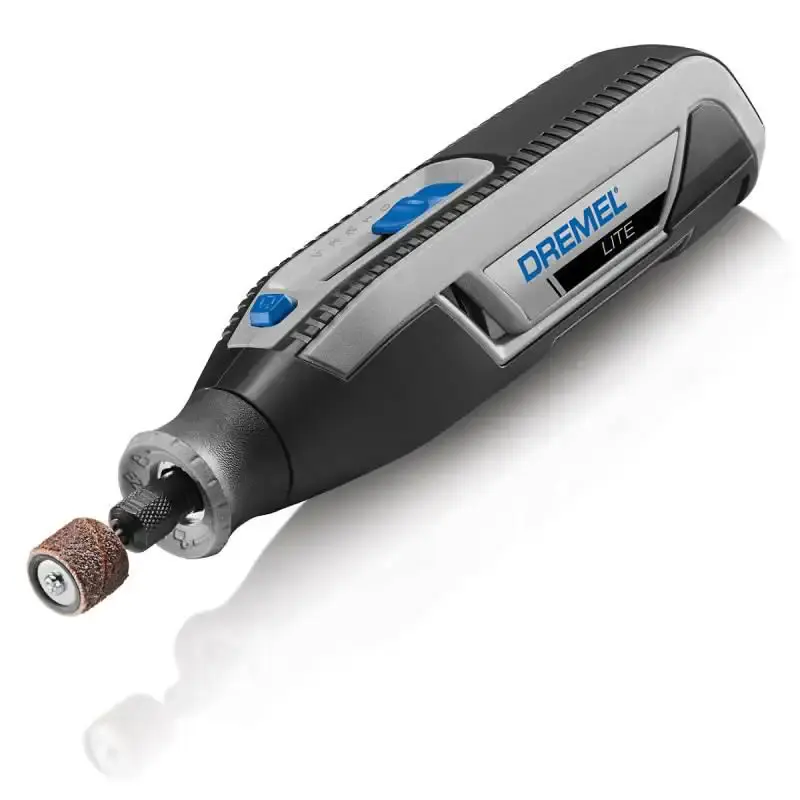 Retífica Dremel lite 7760-N/10 à bateria 4V bivolt com 10 acessórios Dremel — fotografia 2