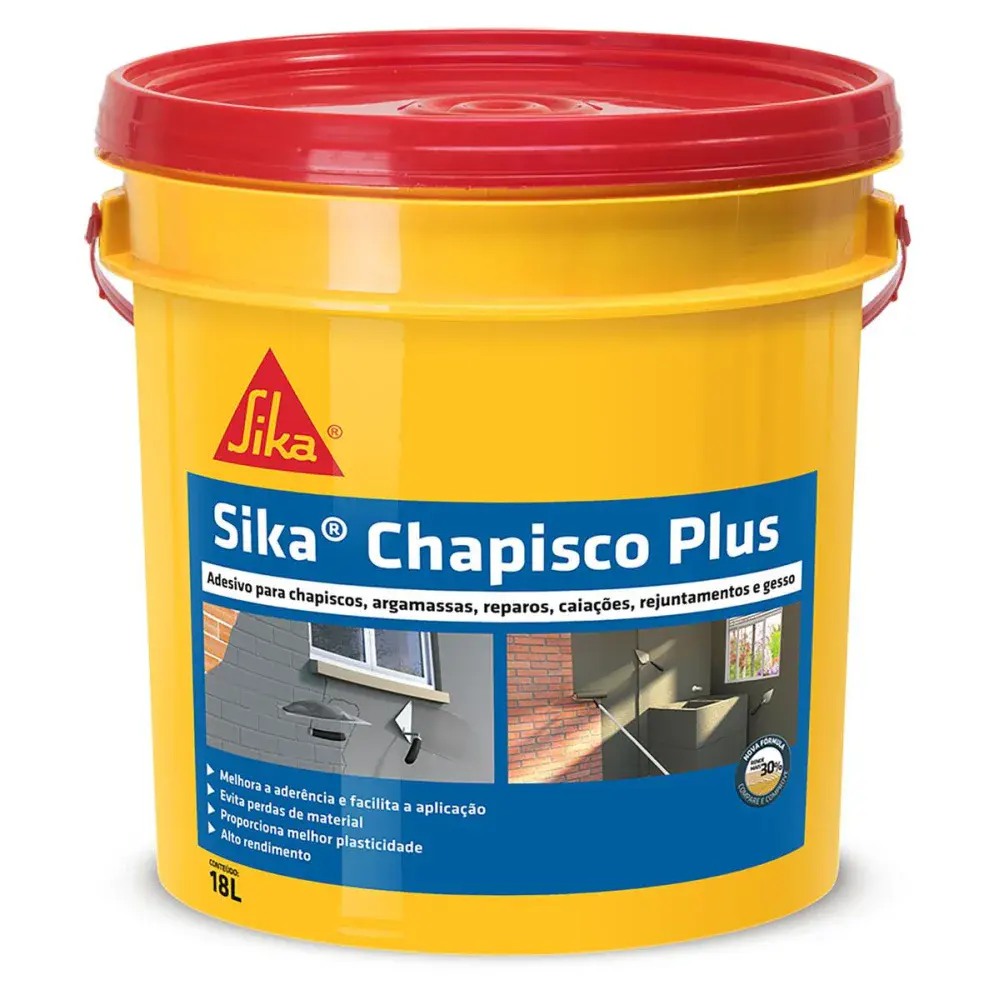 Adesivo argamassa chapisco plus 18L Sika