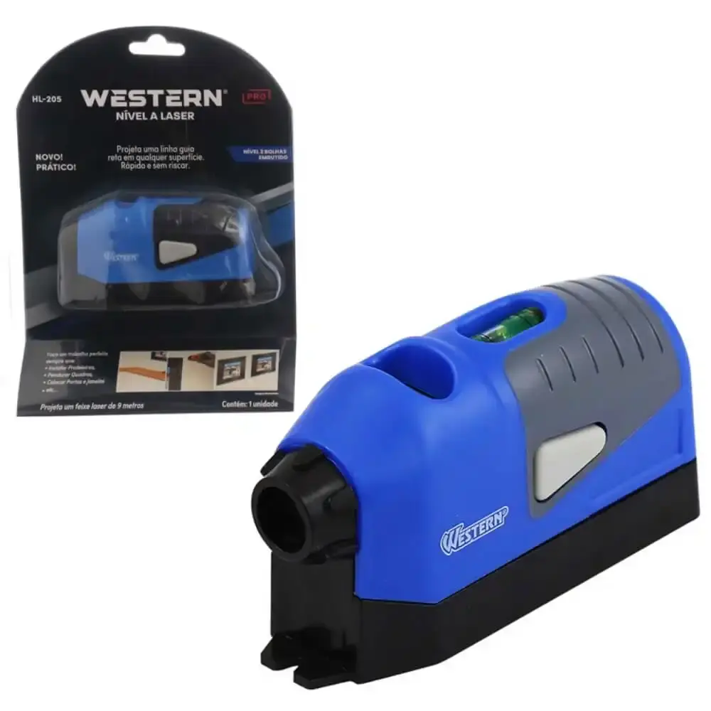 Nível a laser 2 bolhas 9 metros HL-205 Western — fotografia 4