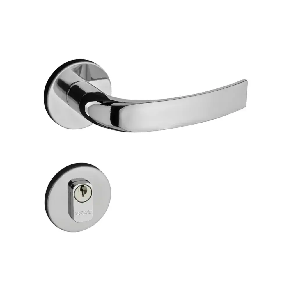 Fechadura externa copa roseta cromado Pado