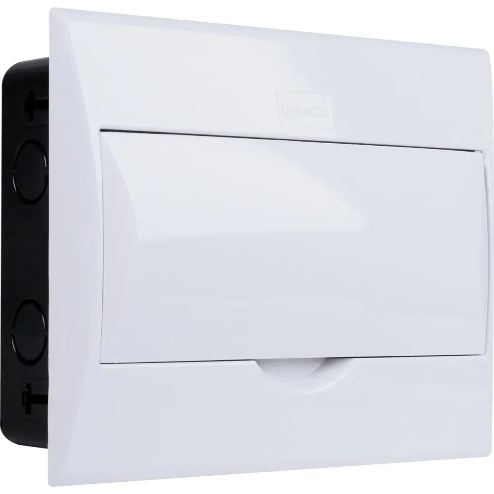 Quadro de distribuição de embutir branco 9/12 disjuntores Liege — fotografia de referência