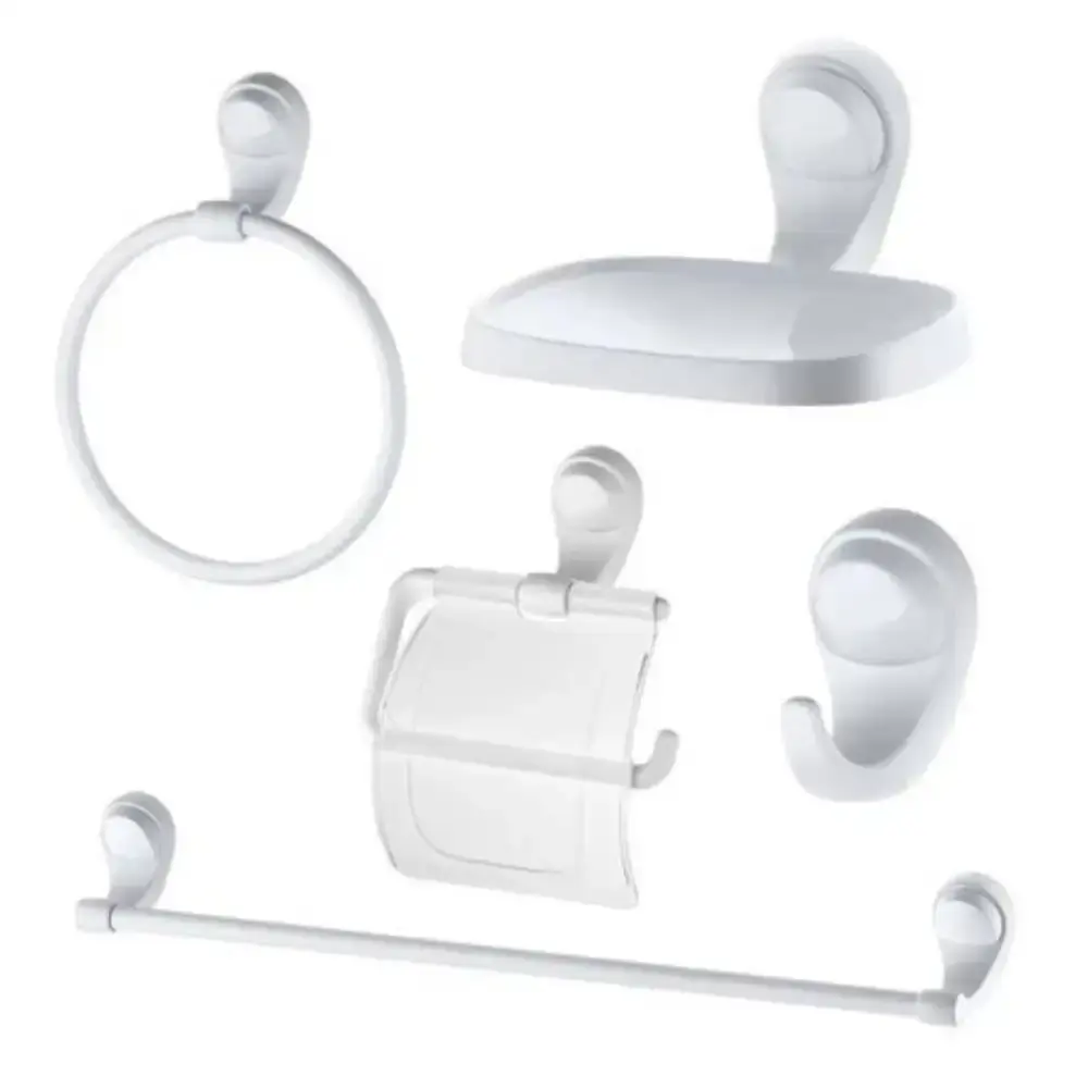Kit de acessórios para banheiro 2000 F22 5 peças branco F22 2000 Lorenzetti
