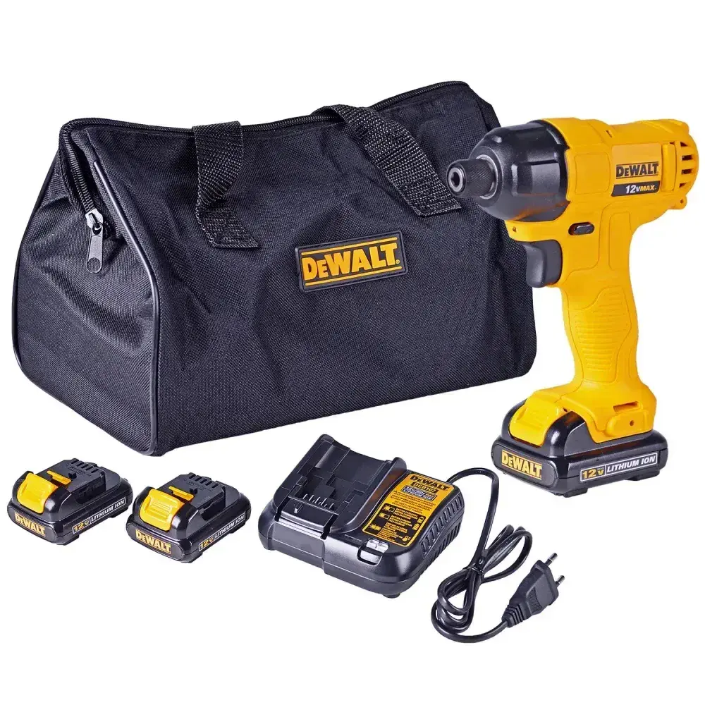 Parafusadeira de impacto bateria 1/4” 12V litio da Dewalt — fotografia 6