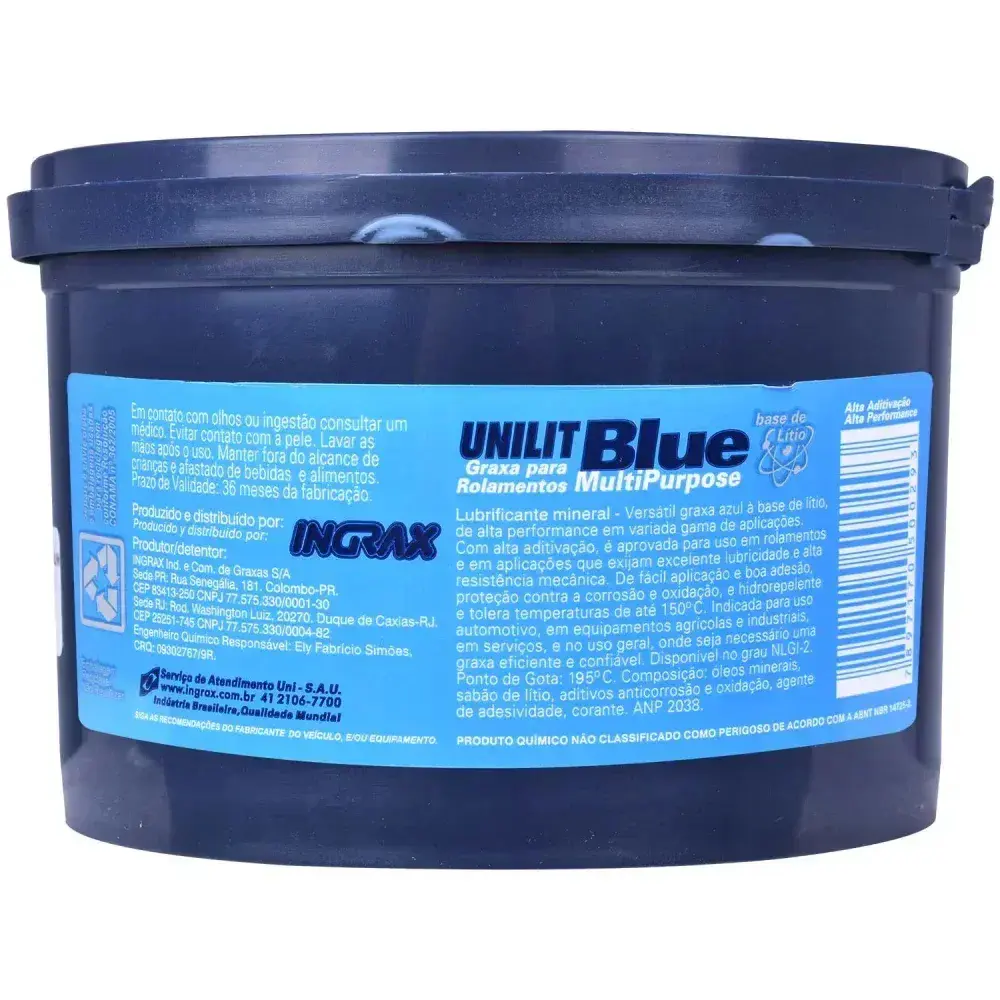 Graxa para rolamento unilit blue 2 500G Ingrax — fotografia 6