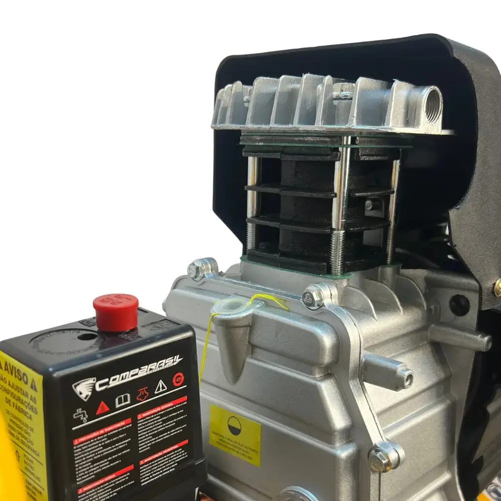 Compressor portátil lub 8,6PÉS 2HP 25 litros com kit multiuso 5 pçs evald tractor combrasil 110 V Compbrasil — fotografia 5