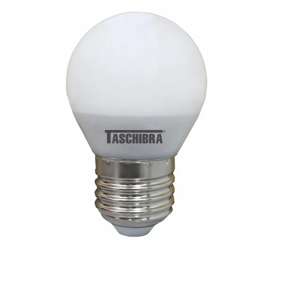 Lâmpada led bolinha leitoso 4,8W 2700K bivolt Taschibra — fotografia de referência