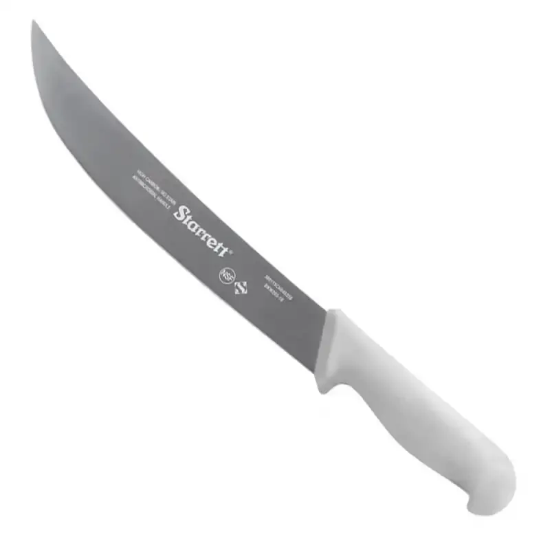 Faca para carne lâmina curva larga 25 CM 10 POL branca KBKW205-10 Starrett
