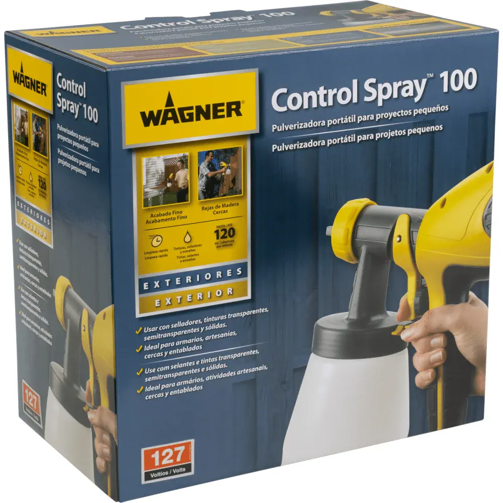 Pistola pulverizadora control SPRAY100 800ML 280W Wagner — fotografia 9