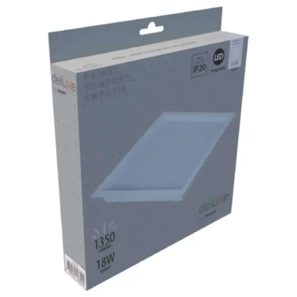 Painel led plafon embutir 18W 6500K luz branca bivolt Avant — fotografia 3