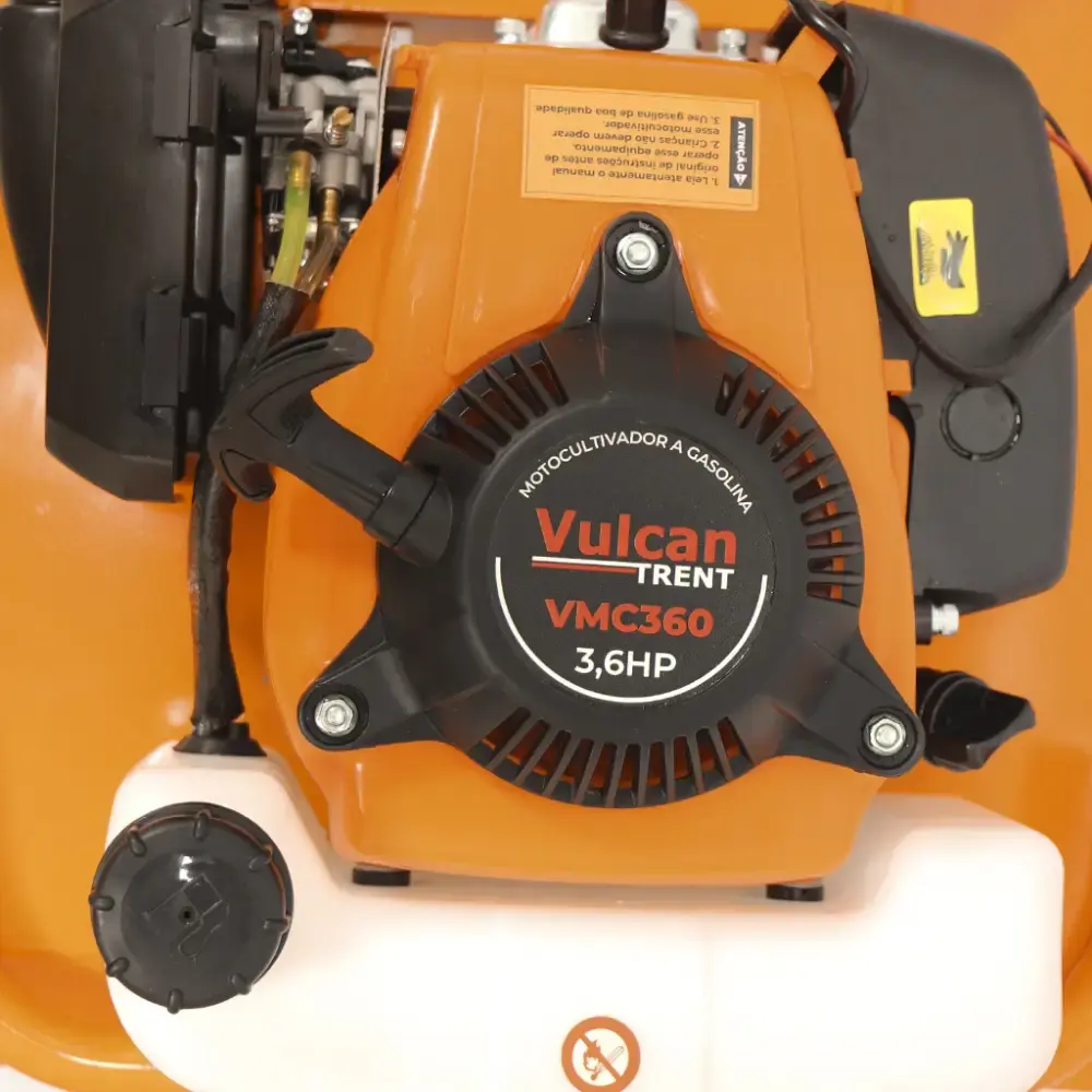 Motocultivador gasolina 3,6 HP 4T 62 CC rodas e enxadas VMC360 82023 Vulcan — fotografia 7