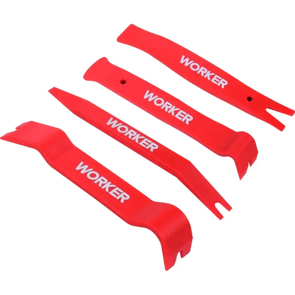 Sacador/espátula nylon para remover forro 4 peç Worker — fotografia 6