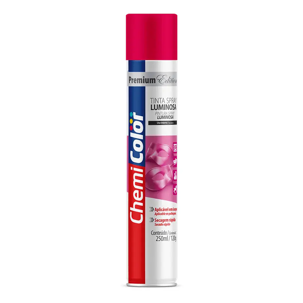 Tinta spray luminosa 250ML/120G magenta da Chemicolor — fotografia 2