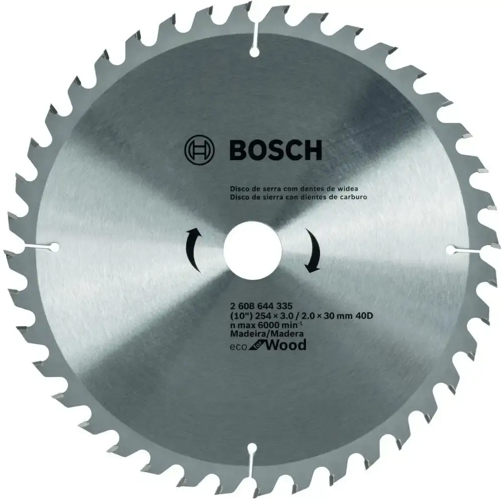 Disco de Serra Circular Widea 254 x 30 MM 40 Dentes BOSCH — fotografia de referência
