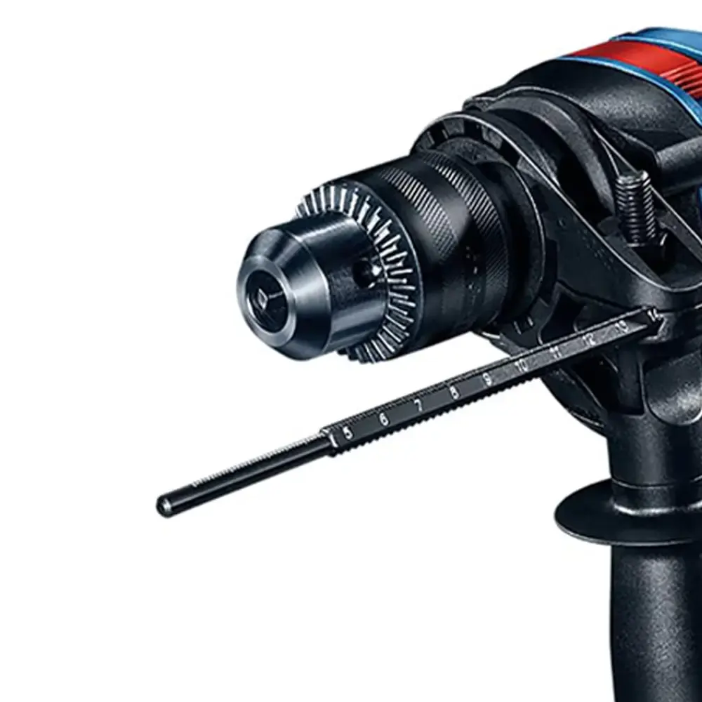 Furadeira de impacto bosch GSB 16 RE 850W com maleta e kit cor azul — fotografia 2