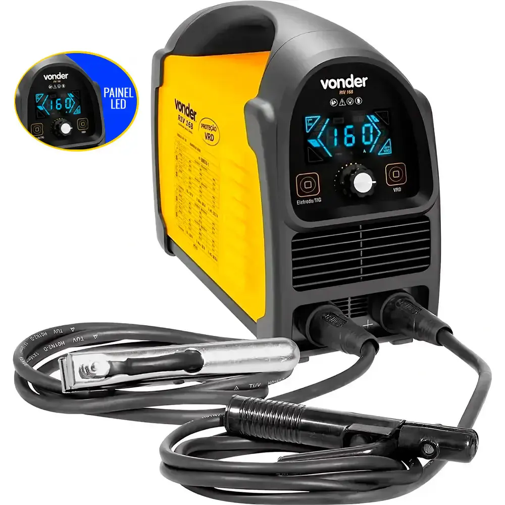 Solda inversora com display LED RIV-168 bivolt 6878168000 Vonder — fotografia de referência