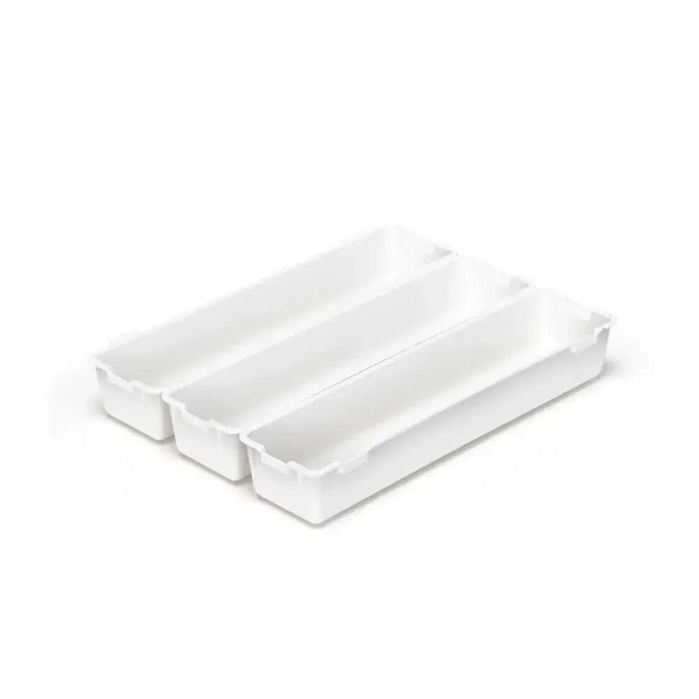 Organizador de gavetas com 3 gavetas branco Arthi