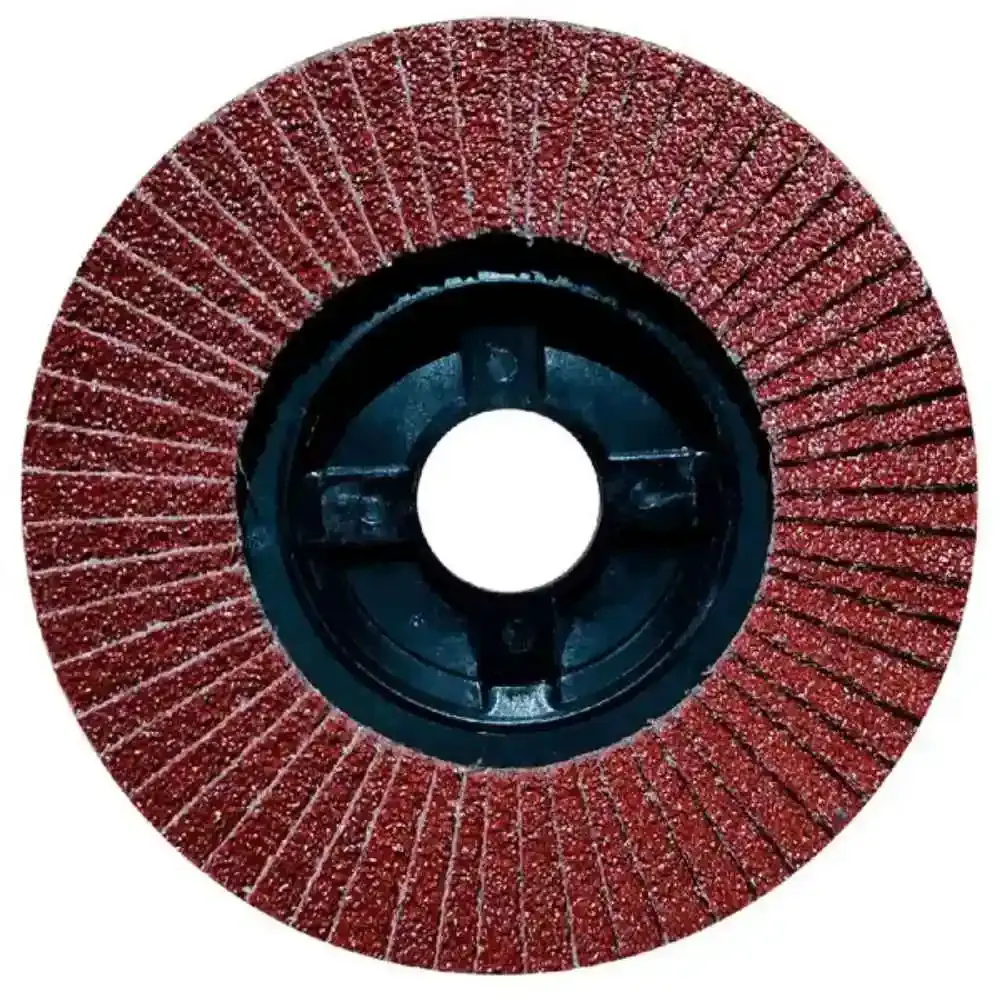 Disco de lixa flap 4,1/2POL aço/inox grão 80 Evald — fotografia 3