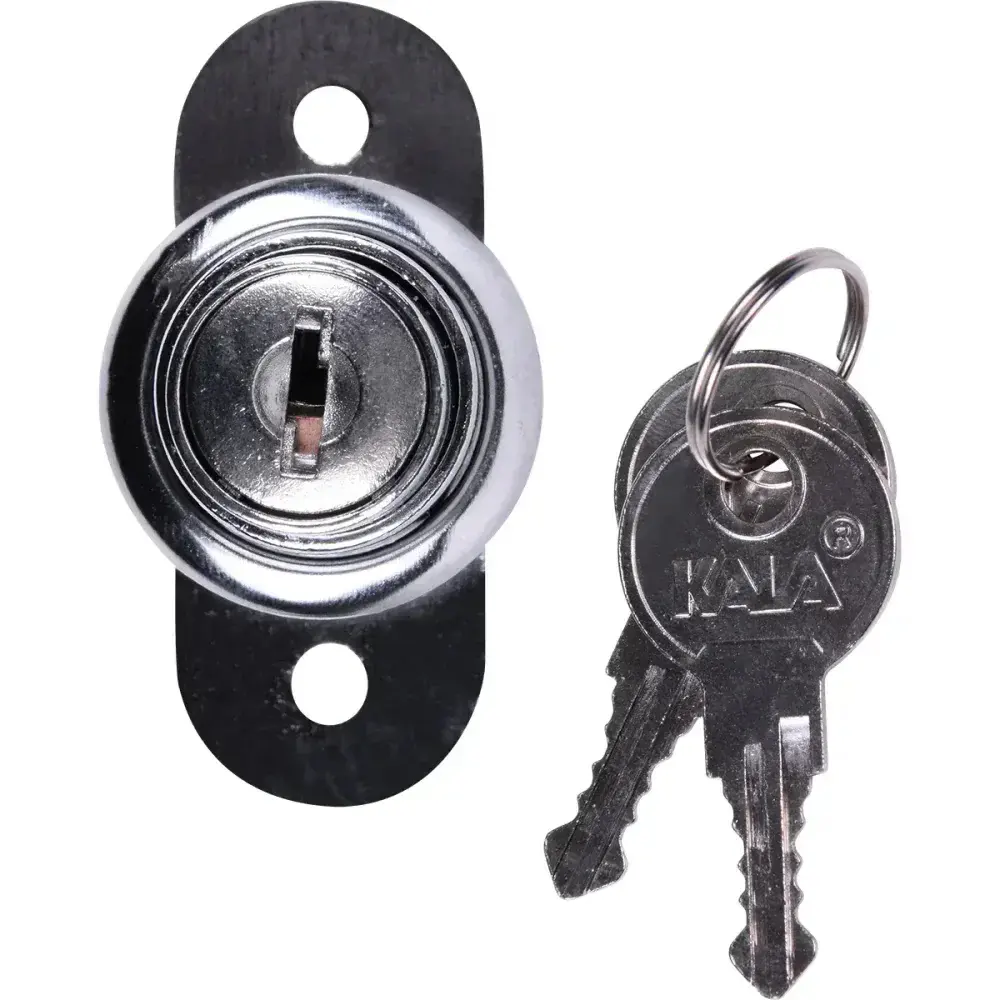 Fechadura móveis 22MM universal cromado Kala — fotografia 5