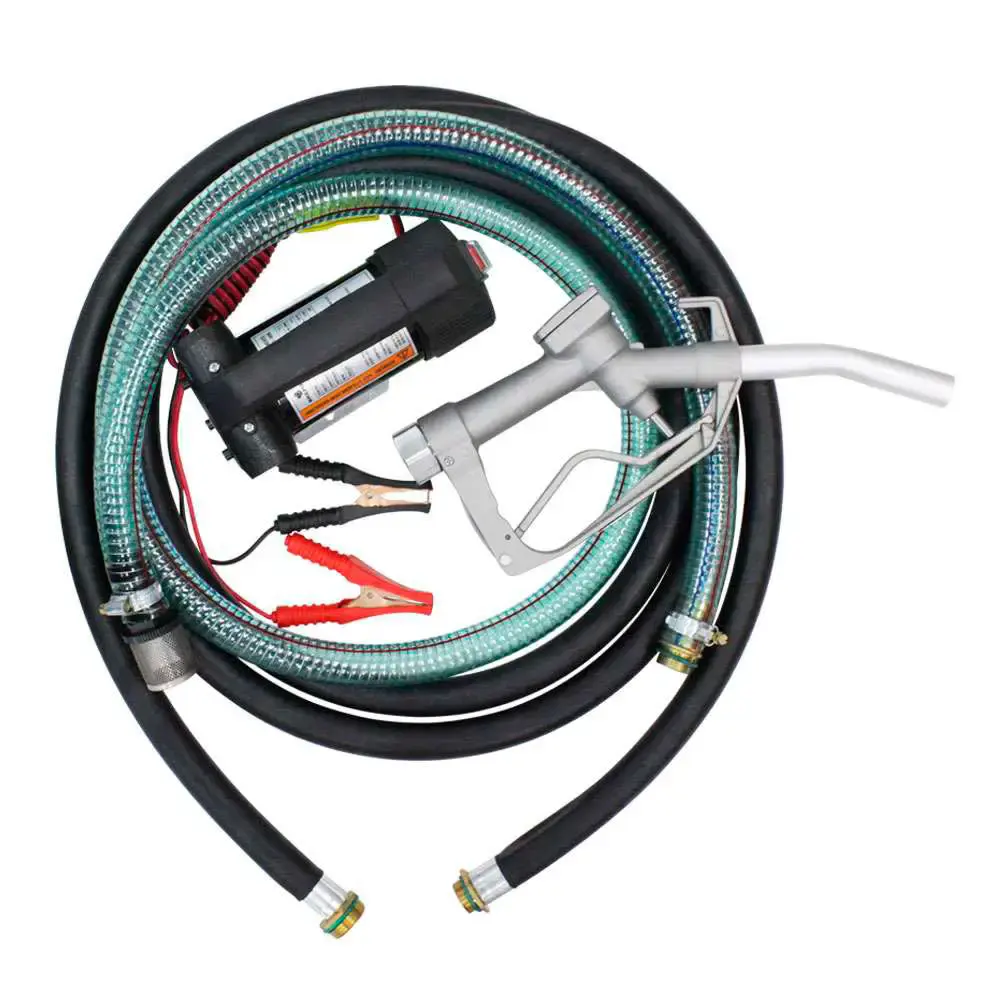 Bomba para óleo diesel elétrica 12V 40L/MIN com mangueira e bico abastecimento 4831 Bremen