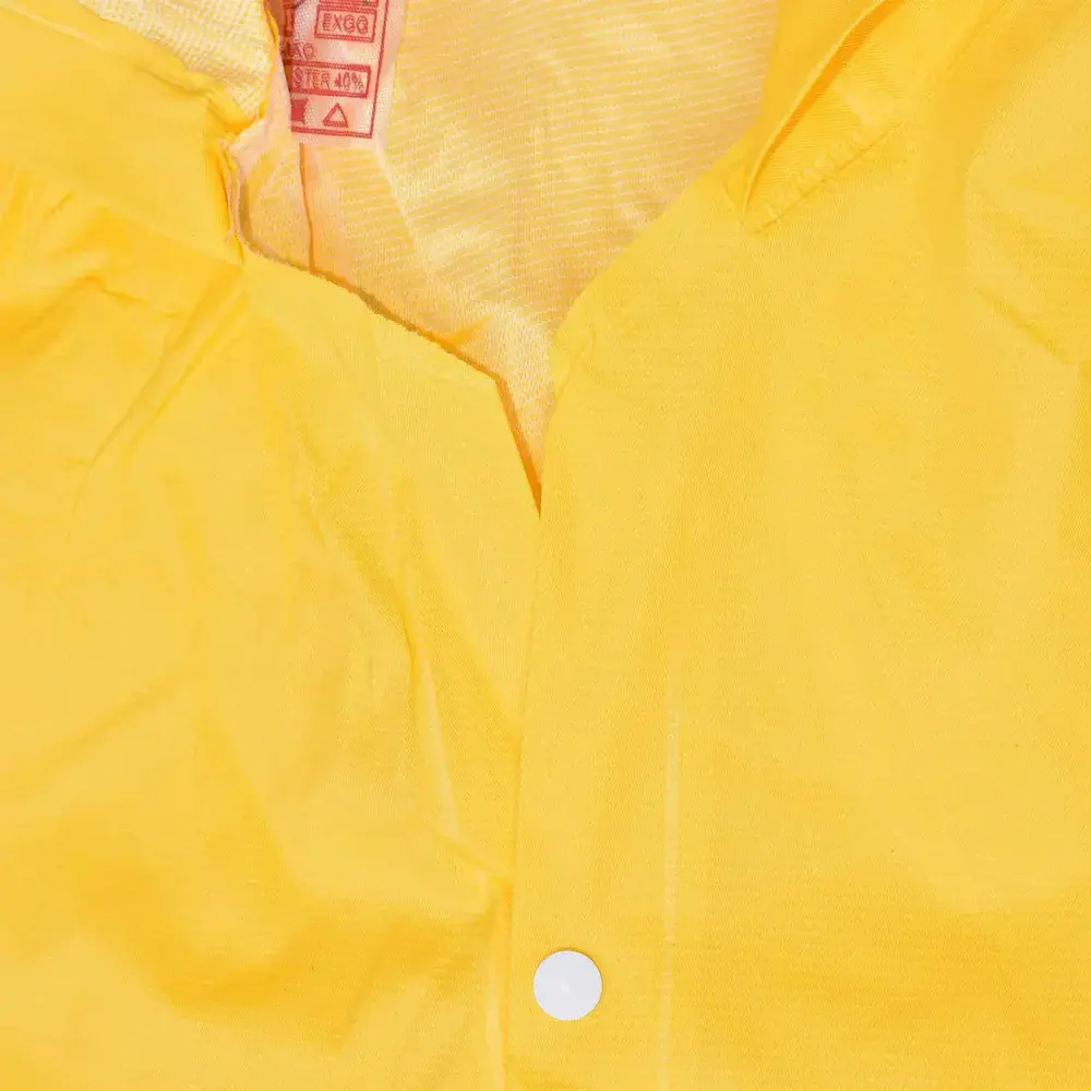 Capa de chuva amarela pvc com forro tamanho g Worker — fotografia 9
