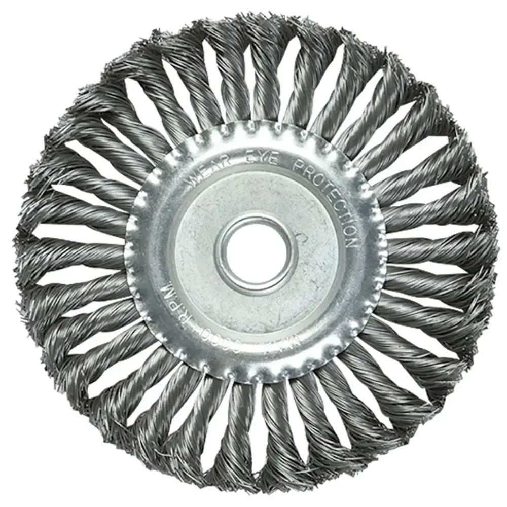 Escova de aço circular 175 MM trançada MTX — fotografia de referência