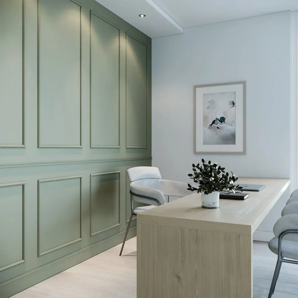 Boiserie de eva autocolante rm 61 23CM x 5M branco meu rodapé