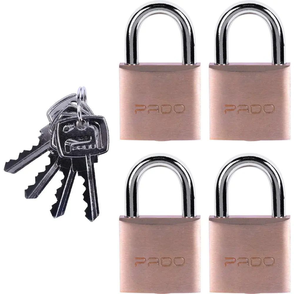 Cadeado latão segredos iguais 20MM Pado 4 peç