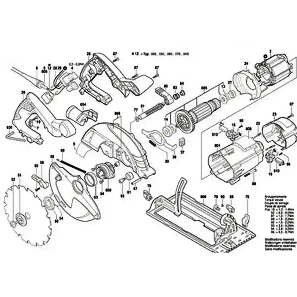 Induzido para serra circular GKS 190 Bosch 110 V — fotografia 5